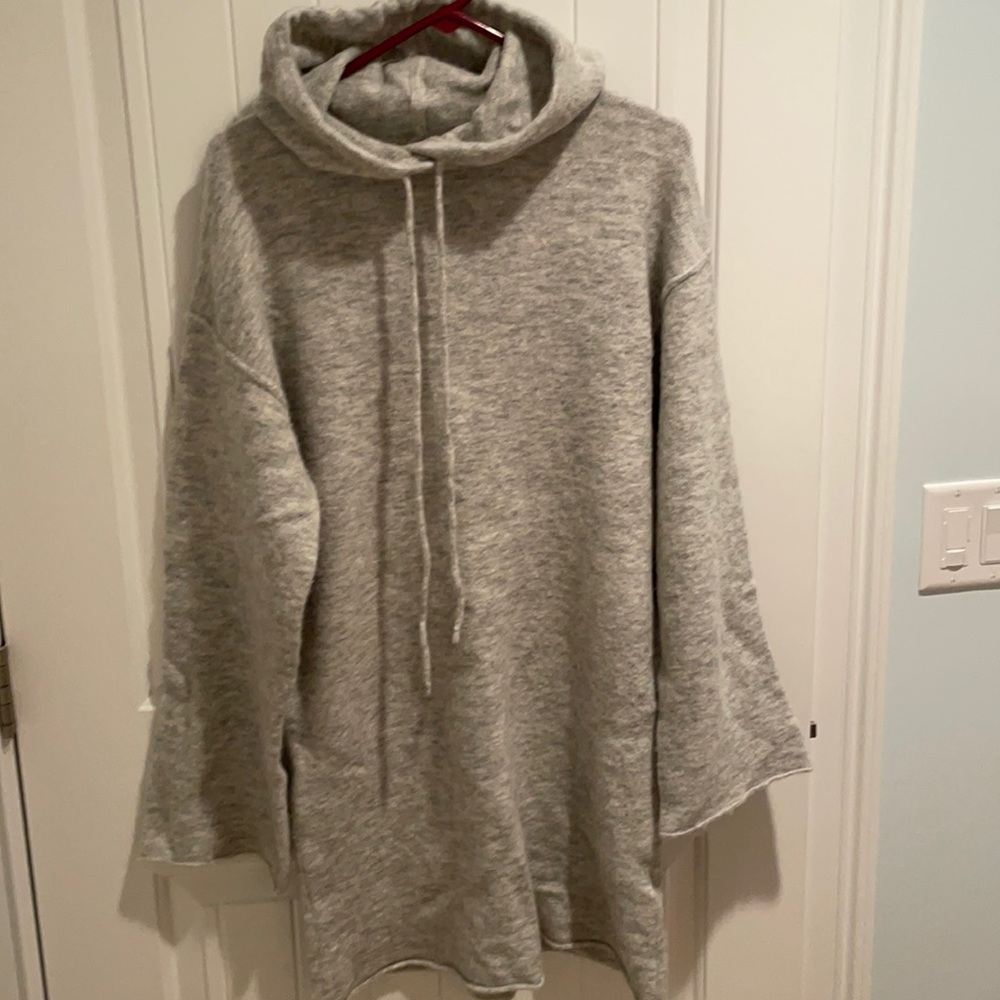 Aritzia wilfred alpaca hoodie dress